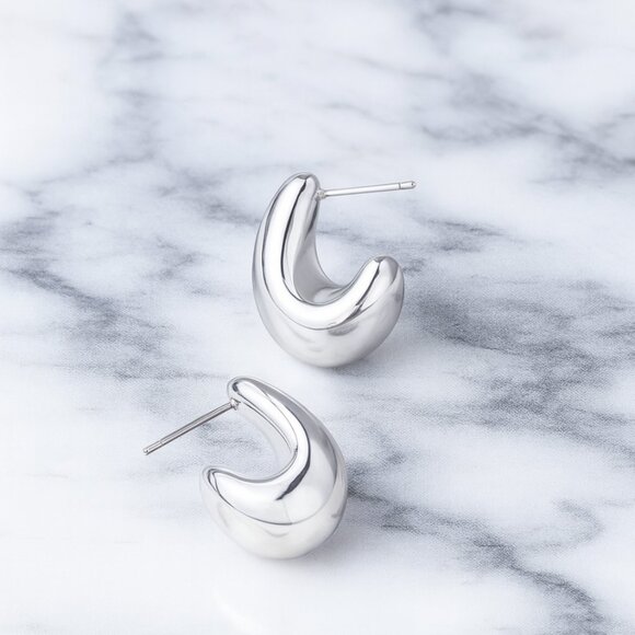 Anthropologie Jewelry - SILVER - ANTHRO Petra Petite Drop Earrings